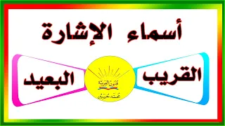 أسماء الإشارة للقريب و البعيد بطريقة سهلة و جميلة 