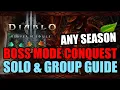 Diablo 3 - How to Finish Boss Mode Conquest Fast