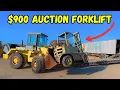 Auction Bought Sight Unseen Will this Forklift Ever Run Again