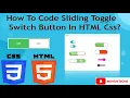 ASMR Programming - Code Sliding Toggle Switch Button in HTML CSS Step by Step Tutorial