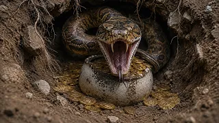 The Giant Snake Protecting the Treasure Attacked Us ❗🐍