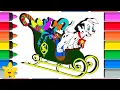DALMATIAN COLORING PAGES CHRISTMAS COLORING