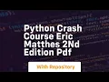 python crash course eric matthes 2nd edition pdf