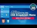 Dropdown Menu CSS For Navigation Bar Session 20 Tutor Pratik