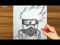 Download Lagu Easy Anime Drawing || How to Draw Kakashi Hatake step-by-step || Easy Drawing for Beginners