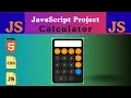 How to make a Calculator using HTML CSS JavaScript Beginner Friendly Project