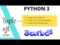 Tuples in Python 3 Telugu Python Tutorials For Beginners in Telugu