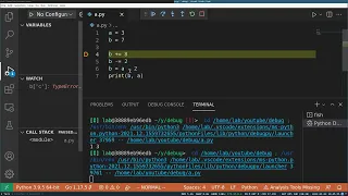Debugging python using PDB and VS Code