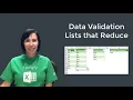 Excel Reducing Data Validation List