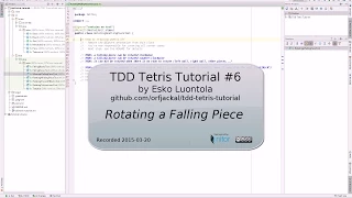 TDD Tetris in Java Rotating a Falling Piece
