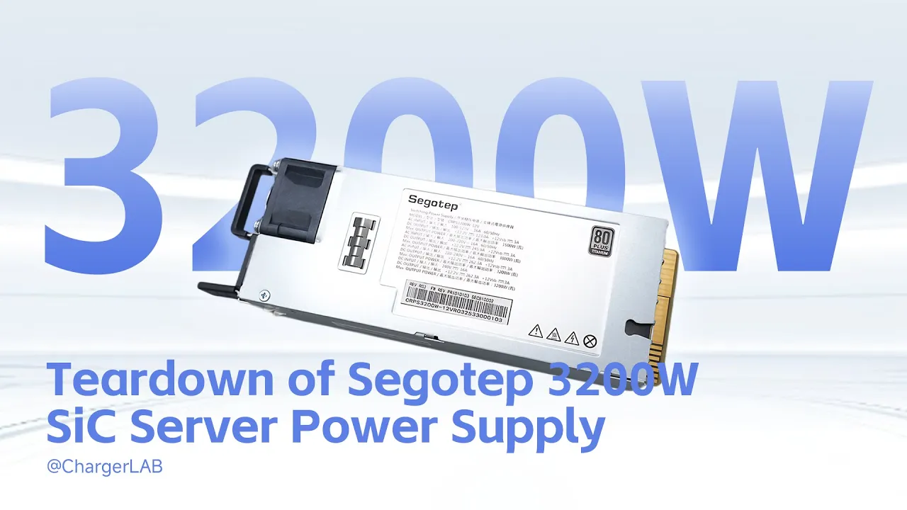 Teardown of Segotep 3200W Titanium-Rated SiC Digital Server Power Supply