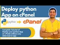 How to deploy python on cPanel Shared Hosting Step by Step