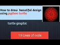 Draw beautiful design using python turtle mandala art using python python tutorial