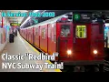 Vintage 1960s Redbird Subway Cars on the Move