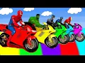 Download Lagu الأبطال الخارقين على القضبان دوامة قمع جسر 🏍️🐱‍SPIDER MAN!on Motorcycle in Spiral Bridge Stunt Rid