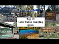 Top 10 Best Lake Tahoe camping spots to try during your next visit Luxury Channel By JL