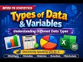 Chapter 2 Part 1 Exploring Data Types of Variables and Frequency Tables in Excel