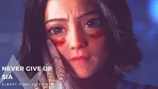 sia never give up feat alita lyrics video 