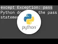 Python How to ignore an exception and proceed