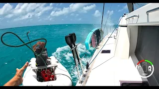#228 SCARY RESCUE At Sea Whilst UNDER SAIL in 26KTS of WIND | Sailing Sisu Leopard 45 Catamaran
