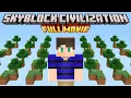 Minecraft but I survive in SKYBLOCK CIVILIZATION FULL MOVIE