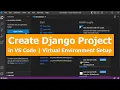 How to create a Django project in visual studio code Virtual Environment Home Page