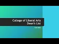 Dean s List Fall 2025