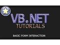 VB NET Tutorial For Beginners - Multiple Forms Form Interaction Visual Basic NET