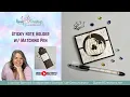 How to create a Sticky Note Holder w Matching Pen - Stampin Up Painted Pumpkins