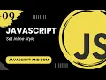 JavaScript and the DOM - Set inline style