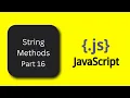 JavaScript in Hindi Master String Methods Easy Steps Part 16