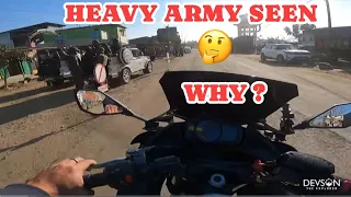 heavy army seen on gaan ngai day ride