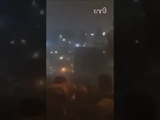 ⁣After Iran's strikes on Israel, Palestinians in West Bank began tearing down Israel's apartheid wall