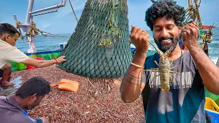 24 Hours Deep Sea Fishing: Massive Prawn Catch & Fresh Boat Fish Curry‼️ | Uncut Raw Experience🤩