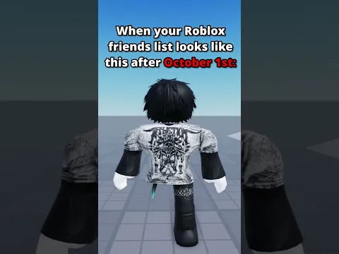 The Roblox Friends List on October 1st... 💀 #roblox #robloxfyp