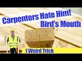 Lagu Fast No Measure Birds Mouth Notch with Speed Square No Math How To DIY