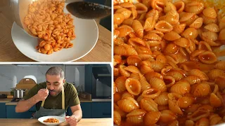 افضل طريقة للمكرونة بالصلصة 