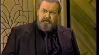 John Candy as Orson Welles on the Billy Crystal Comedy Hour 1982