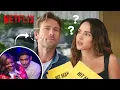 Glen Powell Pranks Adria Arjona with a Fake Interview Hit Man Netflix