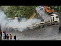 Download Lagu Luar Biasa Tersiksa, Drama Terburuk Truk Trailer Hino Terjebak Total di Tanjakan Sitinjau Lauik