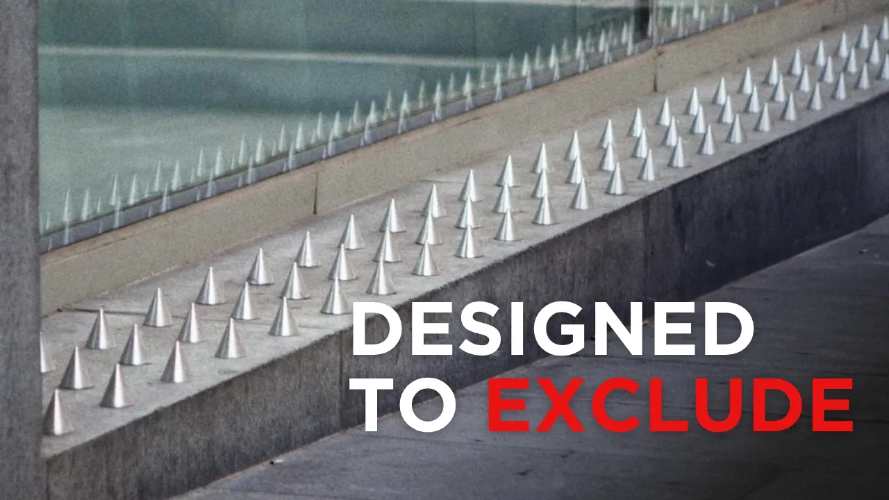 Anti-Homeless Architecture EXPLAINED.