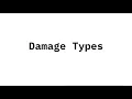 Damage Types