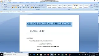 MESSAGE SENDER GUI USING PYTHON