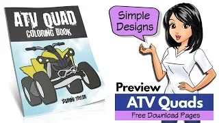 ATV Quad bike racing off road vehicles coloring book REVIEW FREE download pages sheets 2019