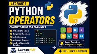 Python lecture 3 Operators