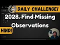 2028 Find Missing Observations maths Leetcode Daily Challenge dsa java shashcode