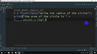 How to find Area of a Circle in Python