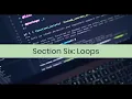 Introduction to Python Programming section six loops