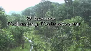 Heavy Rainfall Thunder sounds Sleep Relax Focus Meditate 1080p