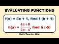 Evaluating Functions - Part 2 GENERAL MATHEMATICS Math Teacher Gon